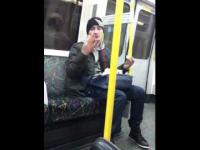 Polski rasista w Londyńskim metrze 