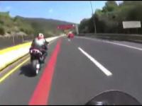 Podwójny pech motocyklisty