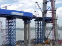 Budowa mostu w Rosji  time-lapse 