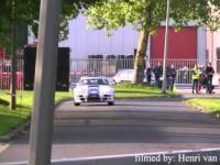 Wypadek Porsche na rajdzie Hellendoorn