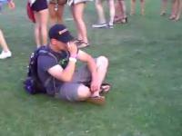 Wasted guy at Coachella 2010 - FRIDAY