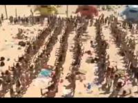Plażowy flash mob 
