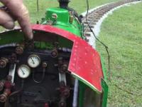 Firing the steam loco 