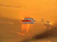 Jazda samochodem w czasie burzy piaskowej