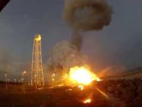 Awesome Sight Of Antares Orb-3 Rocket Explosion