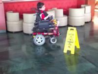 Drift wózkiem inwalidzkim