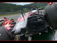 F1 2015 - Austrian Grand Prix - Raikkonen i Alonso Wypadek