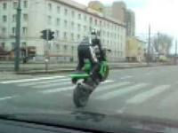 Kawasaki Stunt in Poland