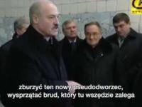 Łukaszenko na nowym dworcu PKP w Poznaniu