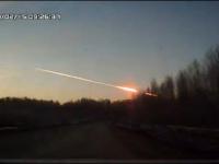 Spadający meteoryt w Rosji