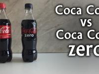 Coca Cola vs Coca Cola Zero - porównywanie ilości cukru
