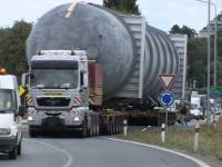 Przewóz super ciężkiego ładunku w Czechach 