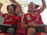 Alonso i Massa na najszybszej kolejce górskiej świata