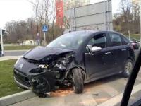 Wypadek - Mercedes vs Citroen 