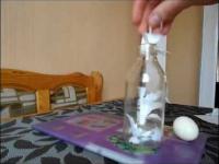 Jak wsadzić jajko do butelki - Niespodzianka na końcu