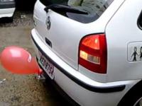 Czujnik parkowania jako balon