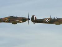 Spitfire & Hurricane - pokaz w locie