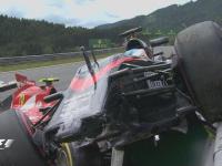 Formula 1 2015 Austrian GP Alonso I Raikkonen Poważny Wypadek