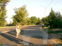 Rosja, film z kamery w samochodzie