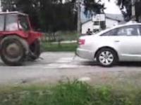 Audi A6 quattro vs Traktor