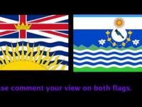 British Columbia Canada  Flag is crazy