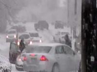 Śnieg w Utah i tamtejsi kierowcy