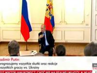 Władimir Putin o Sytuacji na Ukrainie - Konferencja Prasowa
