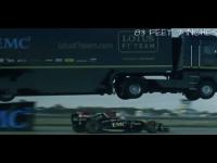 Epic World-Record Truck Jump by EMC and Lotus F1 Team #RedefineRecords
