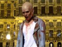 Postrach Zombie na ulicach w Amsterdamie