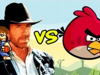 Chuck Norris vs Angry Birds 