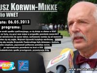 6/05/2013 - Janusz Korwin-Mikke w Radiu WNET