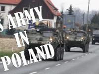 US Army in Poland / Break at the state border / Przejazd wojsk amerykańskich / Granica Czeska