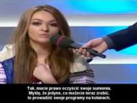 Emocjonalne wystąpienie w ukraińskiej telewizji