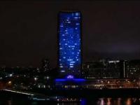 Reklama 4D na wieżowcu w Londynie 