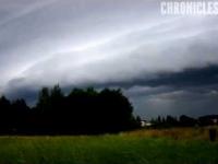 Bardzo Silna Burza + Piękny Shelf Cloud - Odra, Ślask 04/08/2014