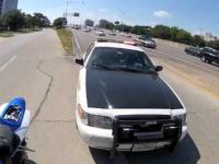 Zachowanie policjii wobec kierowcy motoru