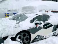 Zimowa jazda w Lamborghini
