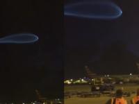 UFO! Today at 5 AM Miami Airport, Florida my daughter took it!!