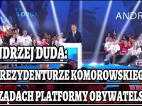 Andrzej Duda o prezydenturze Komorowskiego i rządach PO