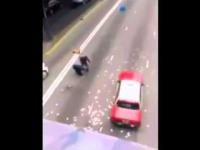 Hong Kong Cash Spill | Chinese People Taking Money After Truck Spills Cash On Highway