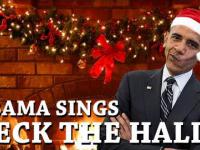 Obama śpiewa Deck the halls