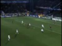 Zlatan Ibrahimovic gola - Auxerre 0 x 2 Milan