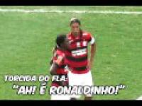 Ronaldinho złapał się za... I zatańczył