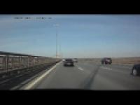 Salto na autostradzie w Rosji