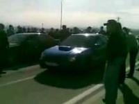 Policja rozgania nielegalny wyścig w Rosji