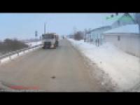 Russian driver skid
