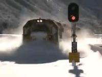 Pociąg służący jako śnieżny pług