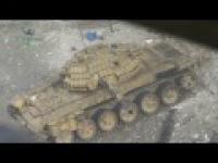 Syria - czołgi ostrzeliwują powstańców