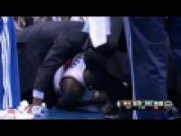 Przerażający upadek Kevina Duranta w meczu z Miami