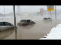 Russia flood. St. Petersburg